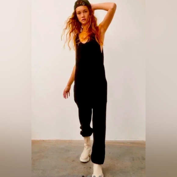 Free People Pants - EUC Free People FP beach Hailee Black Jumpsuit small